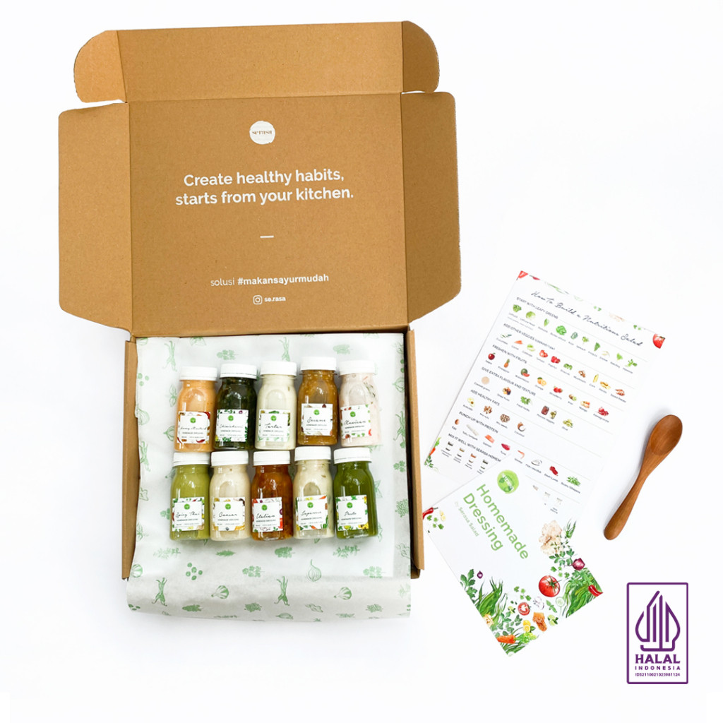 

[Full Set 10 Pcs] Healthy Dressing Sampler by Serasa Salad