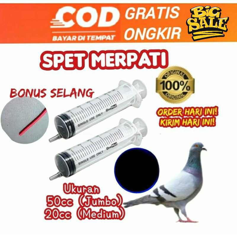 Spet Spuit Lolohan Hewan Burung Kucing Anjing Suntikan Lolohan Merpati 50ml