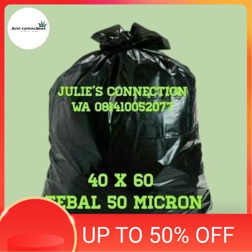 Kantong Plastik Sampah Hitam 40 X 60 Tebal 50 micron