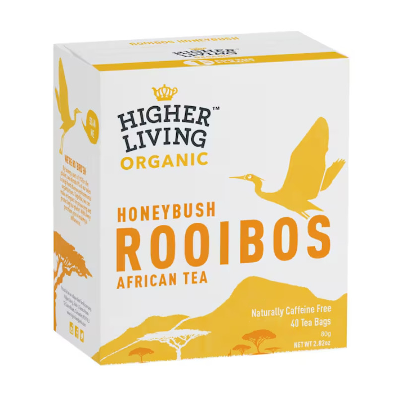 

Higher Living Organic Honeybush Rooibos African Tea Bags 40 pack