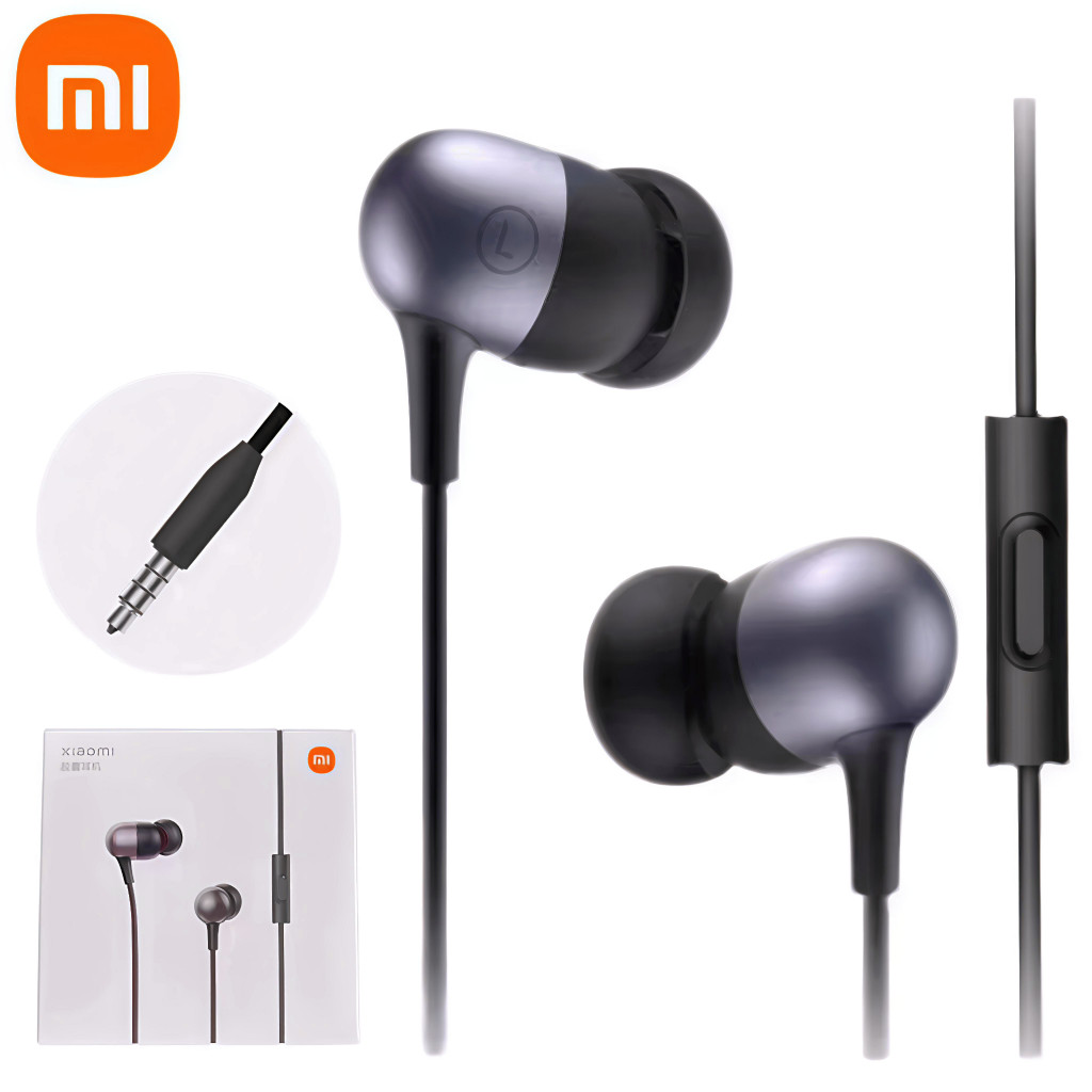 JAMIN MURAH Headset Xiaomi Kapsul Original Earphone Kabel Stereo Full Bass(BISA LANGSUNG ORDER)