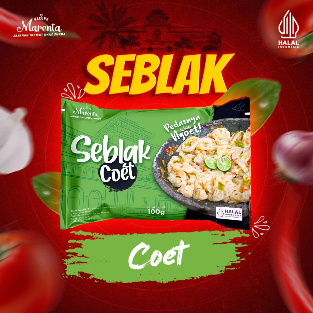 

Marenta Seblak Coet Cobek Cocol Pedas Viral Instan Kerupuk Mawar