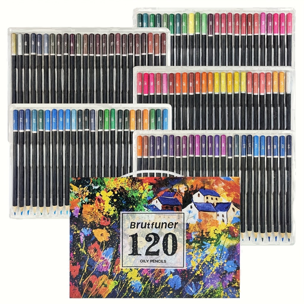 

Brutfuner 120 Color Pencil, Soft core drawing book, Doodle, Sketch, Art tool set
