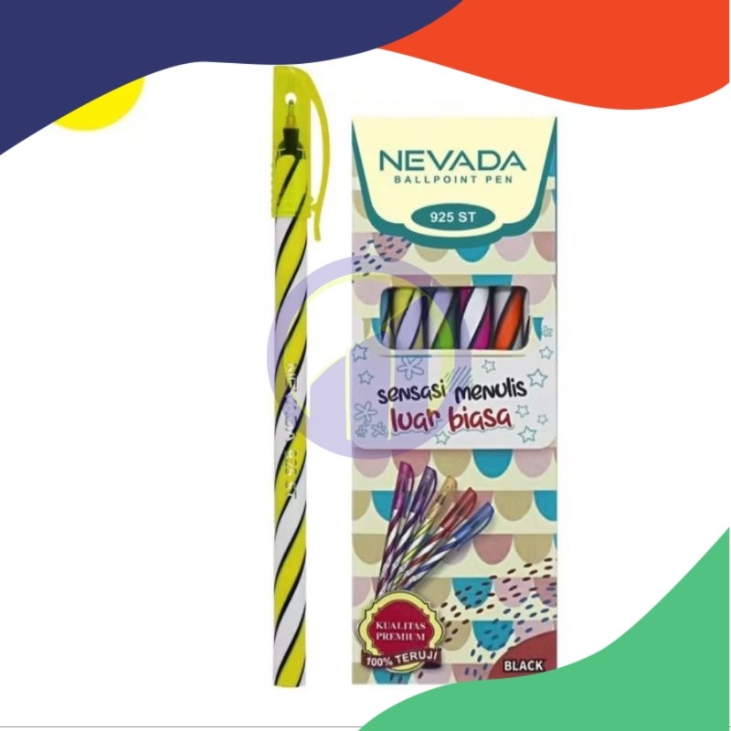 

(LUSIN) PENA / PULPEN / BOLPEN / PEN LILIN NEVADA HITAM 0.5MM (MIN. ORDER 12 LUSIN)