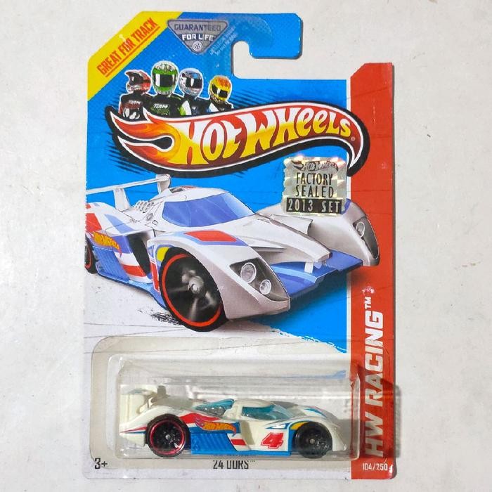NEW.... Hotwheels Hot Wheels Error 24 Ours putih Factory sealed 2013 HW Racing Error Roda Depan RAYS