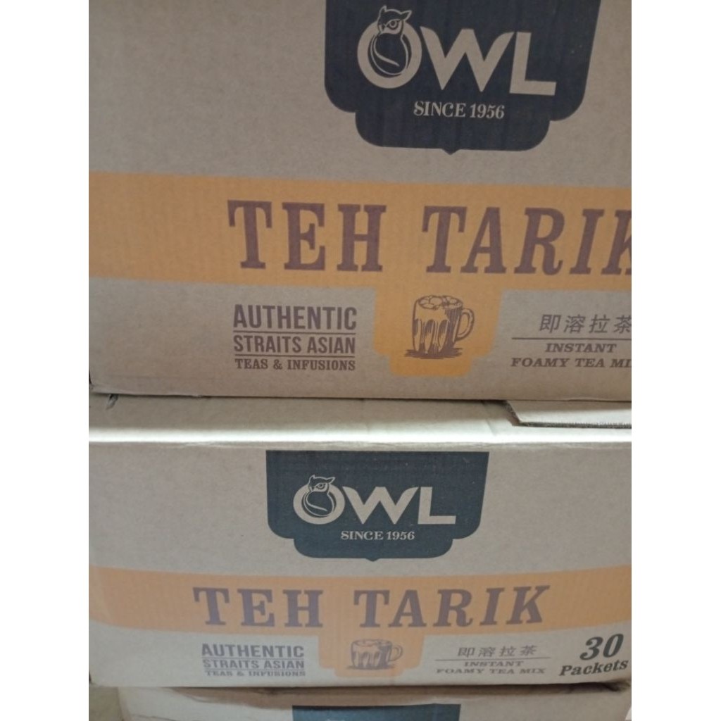 

owl teh tarik singapore 1 dus isi 30 pack/teh tarik owl sing