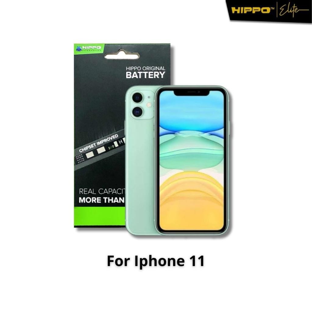 Hippo Baterai IPhone 11 3110mAh Original Celll Batere Premium Batu  Baterry Batre Handphone Garansi 