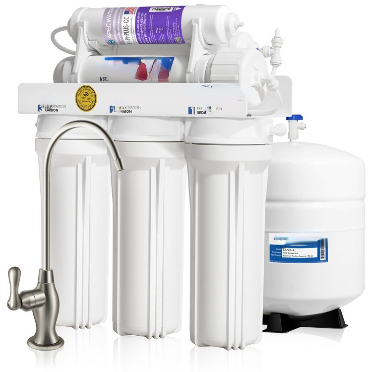 

Systems Top Tier Supreme Certified Alkaline Mineral pH+ High Flow 90 GPD 6-Stage Ultra Safe Reverse Osmosis Drinking Water