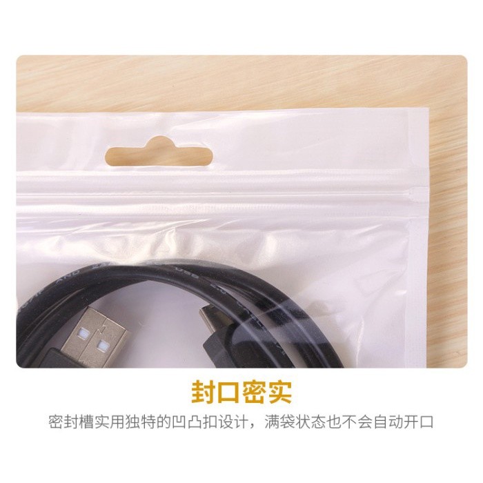 Plastik Ziplock Klip Putih Sedang Kecil Ukuran Packing Olshop