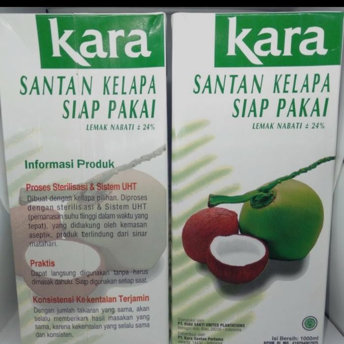 

santan kara 1 liter/kara 1000ml