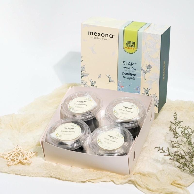 

Hampers Mesona Cincau Hitam Pudding Cup (Dengan Box)