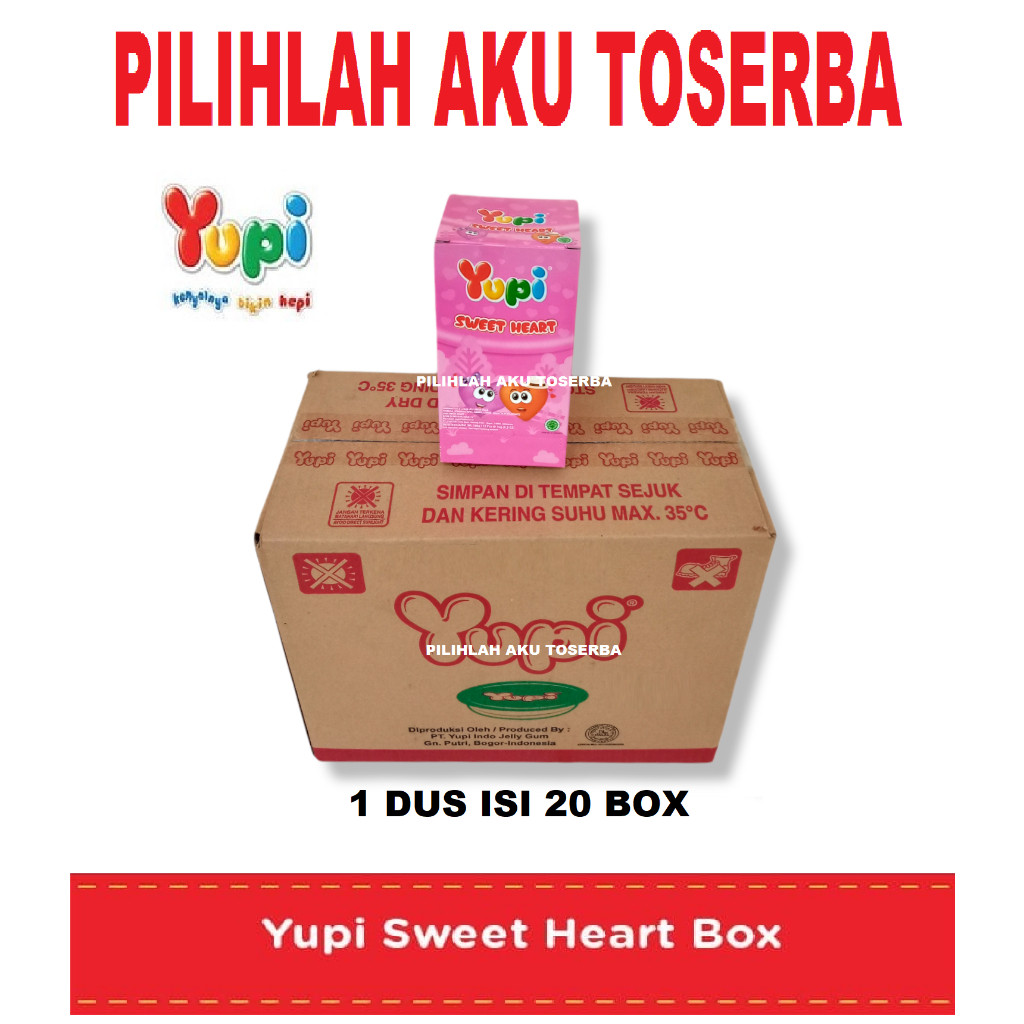

YUPI SWEET HEART BOX - (HARGA 1 DUS ISI 20 BOX)