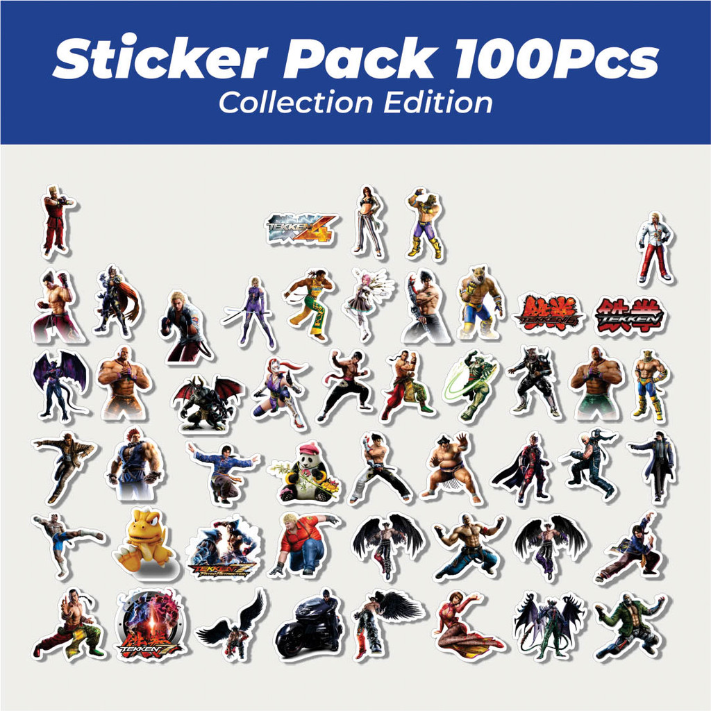 

Hot Stiker Game Series Tekken Character Mix 1 Lucu Anti Air Stikers Berperekat Waterproof Sticker Decal Buat Motor Helm Buku Journal Koper Casing HP Laptop Botol Minum