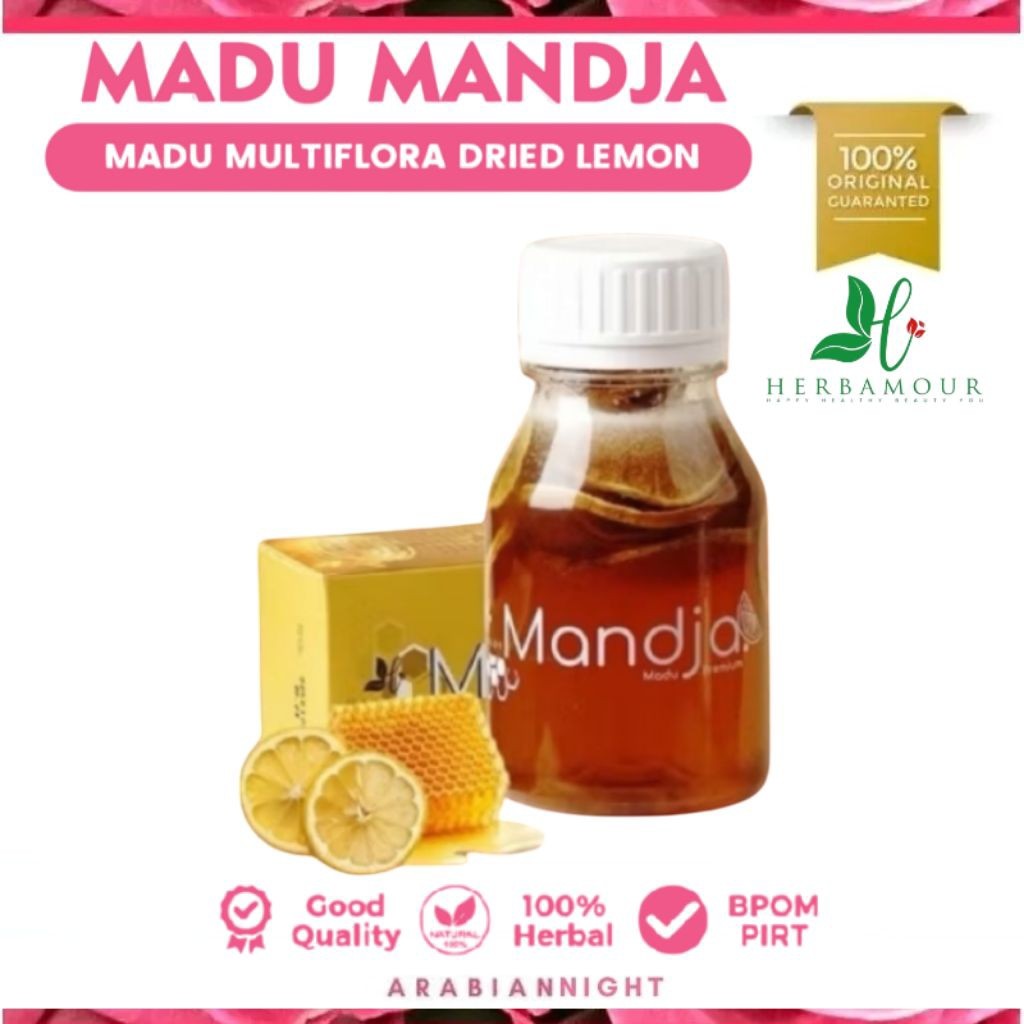 

MADU PREMIUM HERBAL MANDJA MADU MULTIFLORA HERBALOV HERBAMOUR MADU + DRIED LEMON