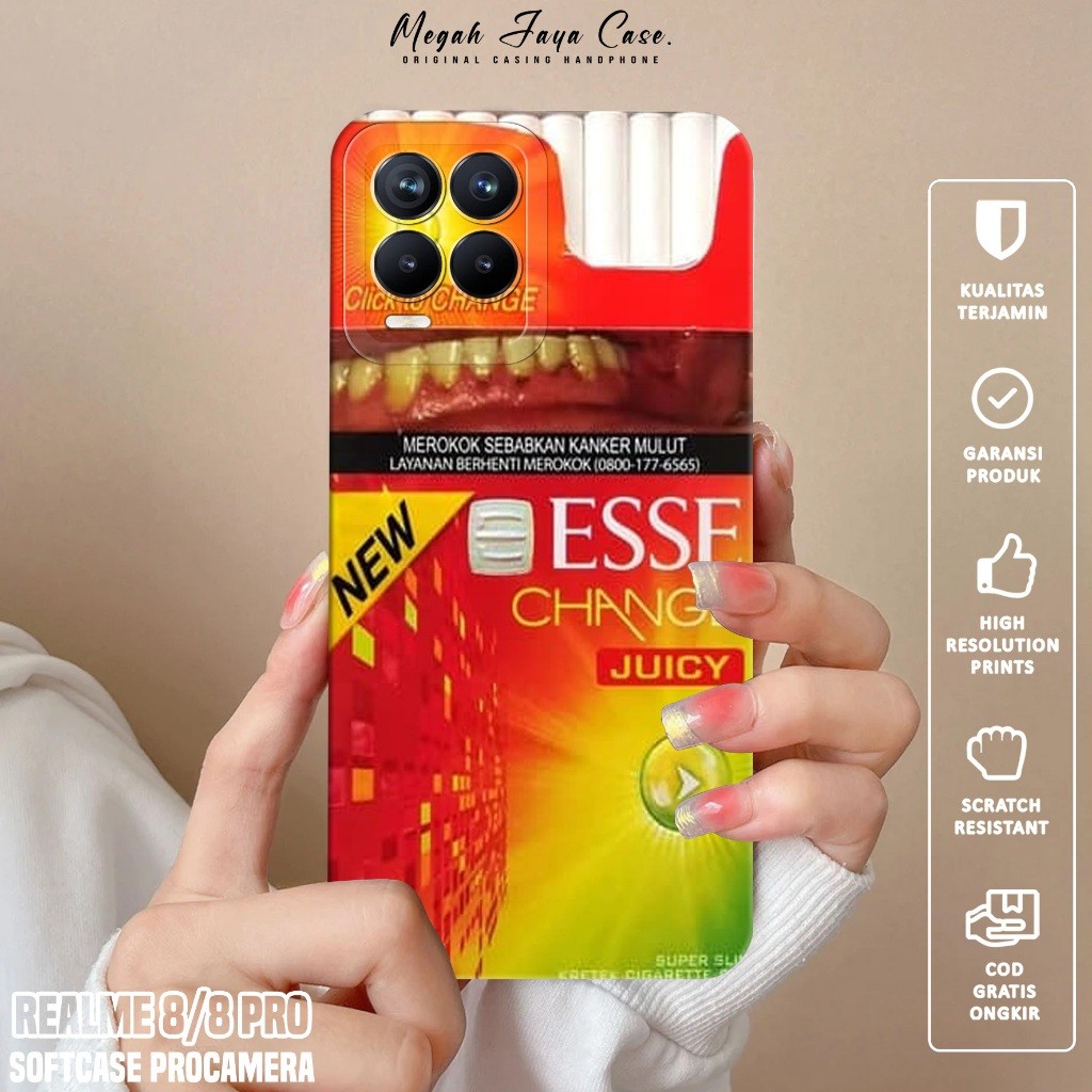 Softcase Hp REALME 8 / REALME 8 PRO - Case Hp REALME 8 / REALME 8 PRO Motif ESS - Silikon Hp REALME 