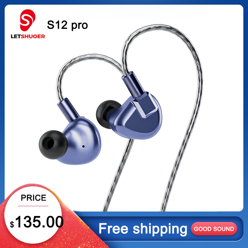 Letshuoer Shuoer S12 Pro Original Wired HIFI Best In Ear IEMs Earphone Monitor for Iphone 12 Quality