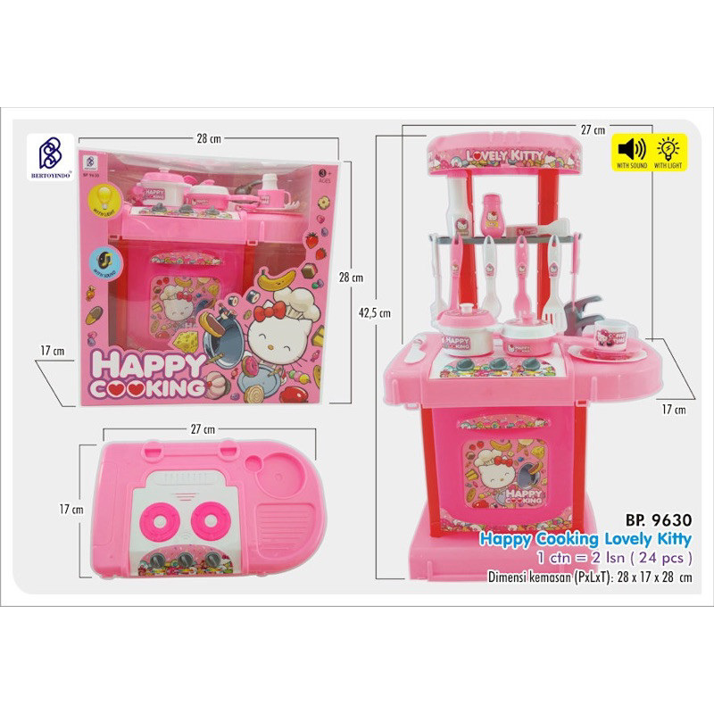 

kitchen dus 9630-2 / tempat masak / dapur / mainan