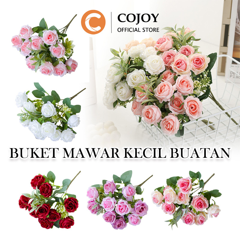 Buket Bunga Mawar Artificial/Bunga Mawar Dekorasi/ Bunga Hias Meja