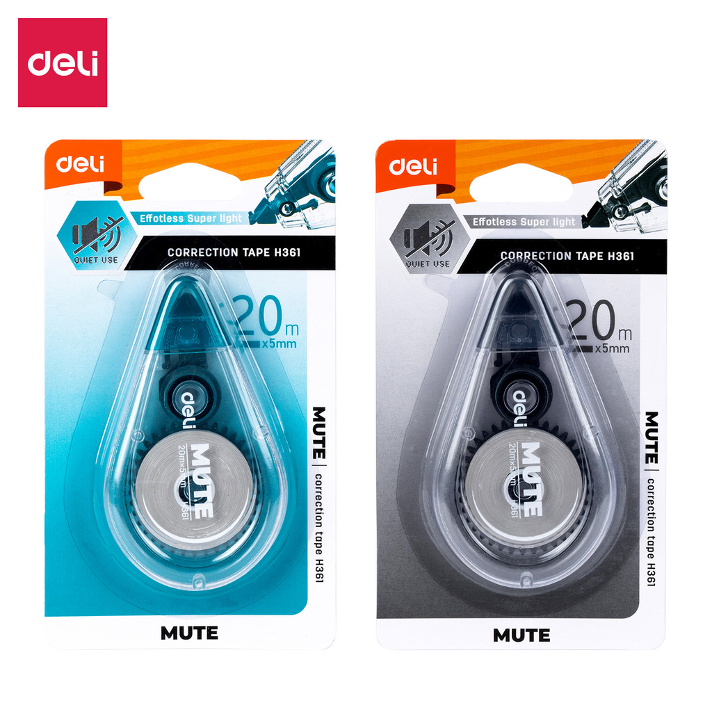 

Deli | Tip Ex Kertas (Correction Tape) | 20 Meter | EH361
