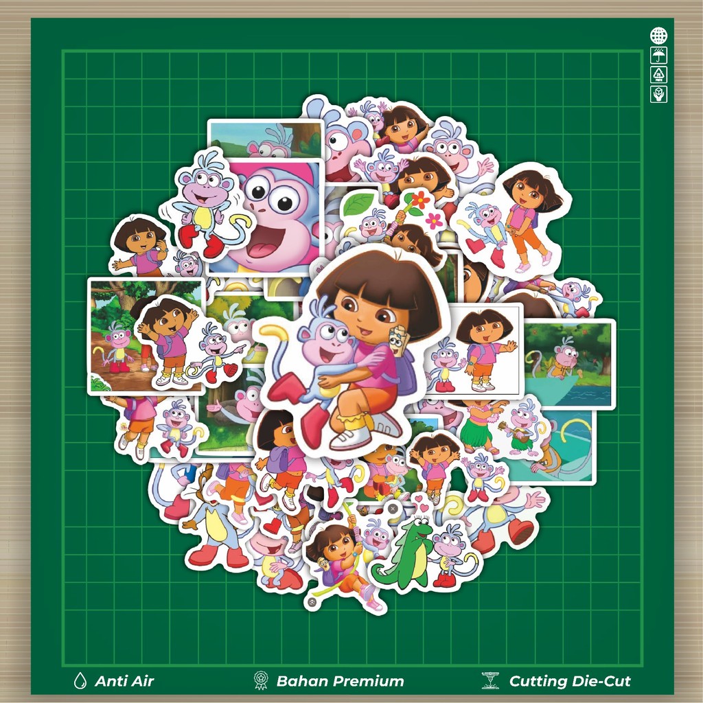 

HOT 50 PCS STIKER Stiker Kartun Boots Dora the Explorer Stiker Fashion Cars Decal Dingin Kartu Album Custom Vinyl Anti Air- Sticker Aesthetic Buku Journal Koper Casing HP Tablet Laptop Helm Motor Botol Minum
