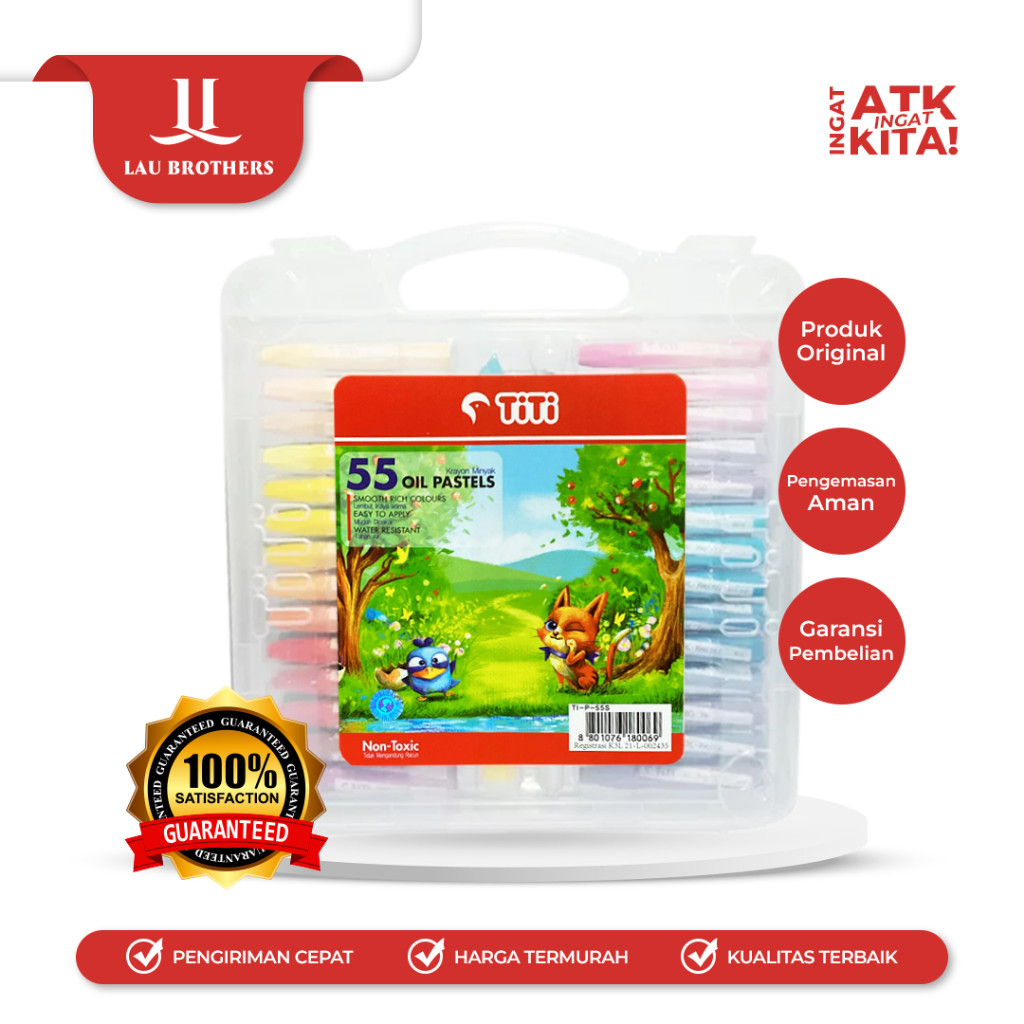 

TITI KRAYON MINYAK/ CRAYON OIL PASTEL 55 TI-P-55S (1SET)