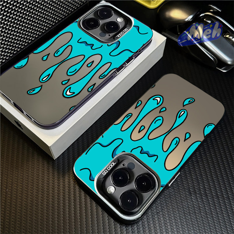 Silver Case iPhone 13 Soft Case Abstrak api dan air Penutup Penuh Perlindungan Penuh for case iPhone