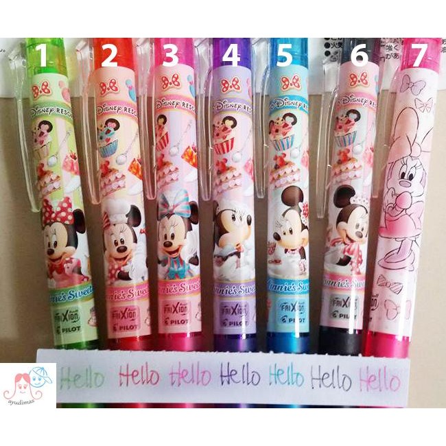 Tokyo Disneyland - Frixion Pen Disney Minnie Mouse - Merah