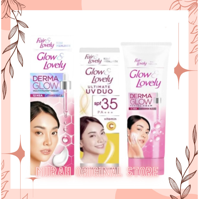 Glow and Lovely Cream Multi Vitamin Cream Wajah Fair & Lovely & Vit C