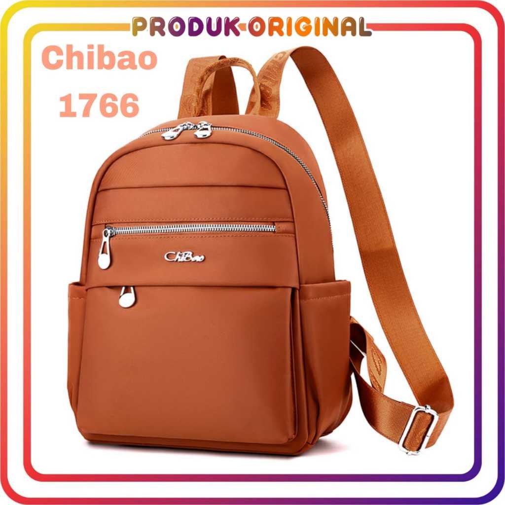 Chibao - Tas Ransel Chibao 1766 Nilon Waterproof Tas Ransel Wanita Muat Laptop 12 Inci