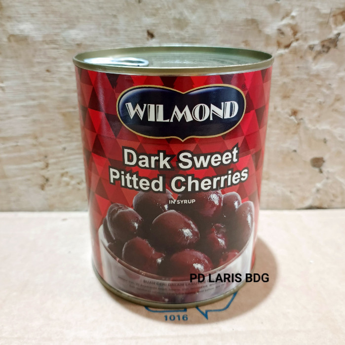 

Dark Sweet Pitted Cherries In Syrup 825gr / Wilmond Dark Cherry (Buah Ceri Hitam Manis Tanpa Biji)