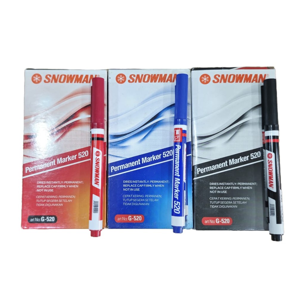 

Snowman 520 Spidol Permanent Marker G520