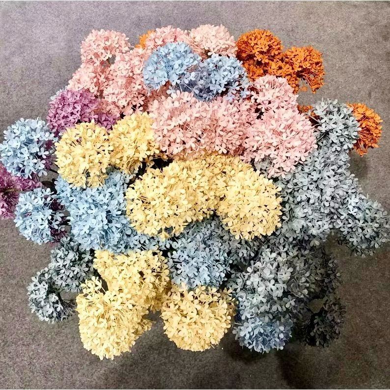 MACISUPPLIER Bunga Asoka Artificial Flower Snowball Hydrangea