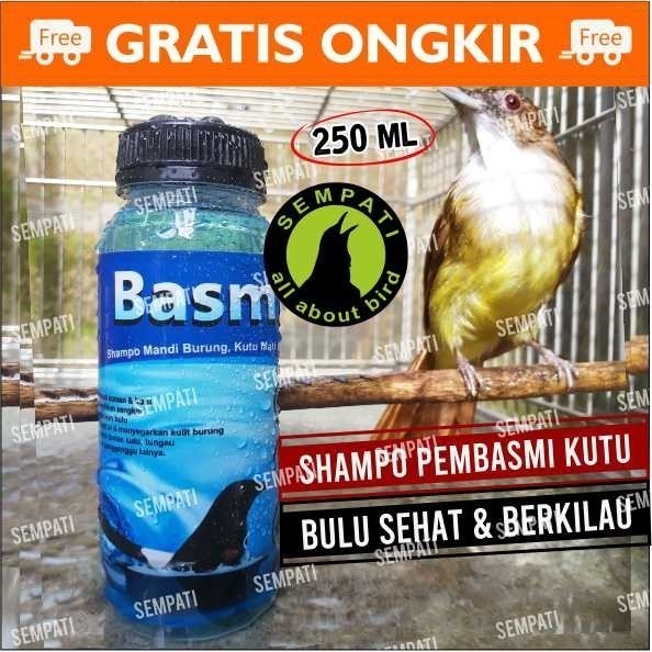 SEMPATI SHAMPO BURUNG BASMI KUTU OBAT BULU RONTOK KUSAM SAMPO SABUN MANDI MURAI BEO PARROT LOVEBIRD 