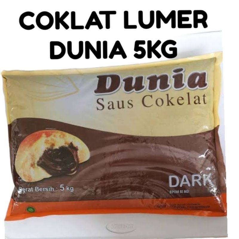 

COKLAT DUNIA 5KG COKLAT LUMER PASTA ISIAN COKLAT TOPPING SELAI