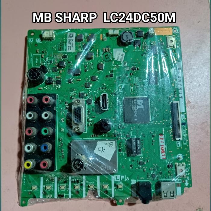 MB SHARP LC24DC50M MAINBOARD - MOTHERBOARD - MOBO - MESIN TV MAINBOARD LED TV SHARP 24 INCH