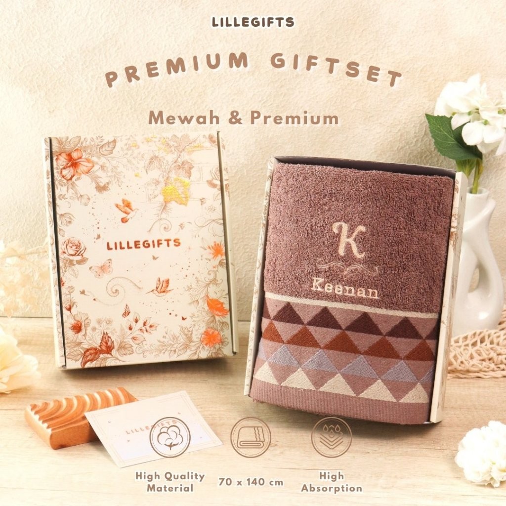 

LILLEGIFTS Hampers Handuk Dewasa 70x140 cm Single Isi 1 Gift Set Wedding Kado Pernikahan Ulang Tahun