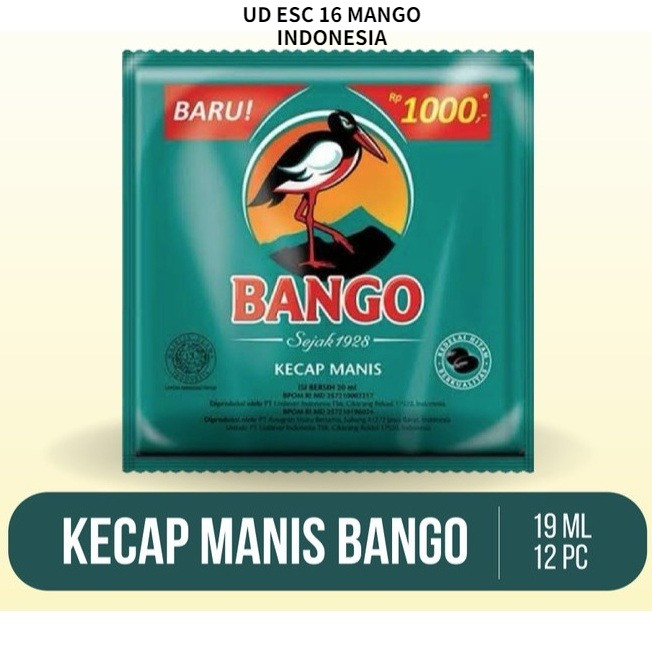 

Kecap manis Bango MANGO 16 ESC 10 PCS