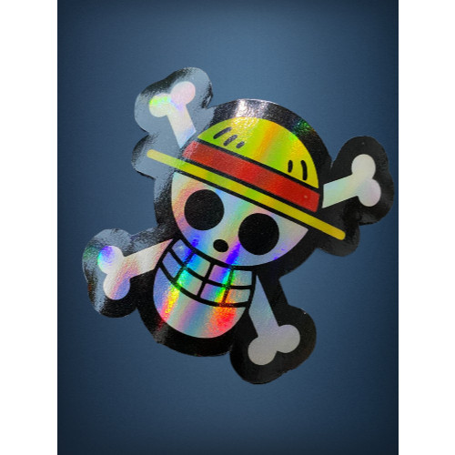 Stiker Anime One Piece Vinyl Aesthetic Sticker Tumbler Monkey Mugiwara Laptop tutup bensin mobil Kop