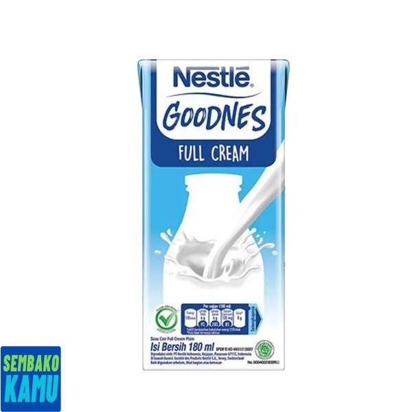 

Nestle Goodnes Full Cream 180 ml - Susu