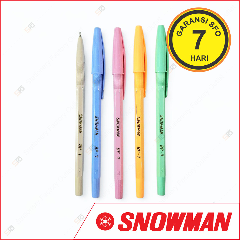 

Pen Snowman BP-7 Pastel 0.7mm - SFO Semarang Official