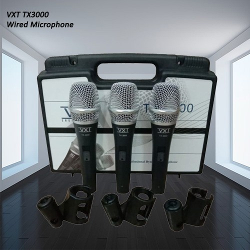 VXT TX-3000 TX3000 dynamic microphone isi 3pcs