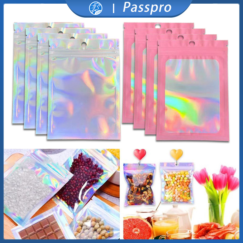 

​​50 Pcs Plastik Ziplock Klip Bening Kecil Mini Packaging Snack Photocard Aksesoris Pastel
