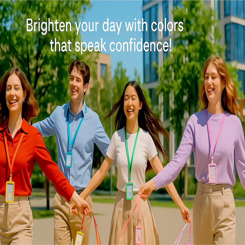 

Name Tag ID Photo Card Holder Member Badge Case 2 Sisi Tempat Kartu Parkir Kereta KRL Busway Transaparan Nilon Tali Lanyard