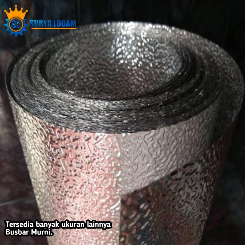 seng alumunium 120 cm tebal 0.40 mm / alumunium kulit jeruk anti karat Alumunium foil