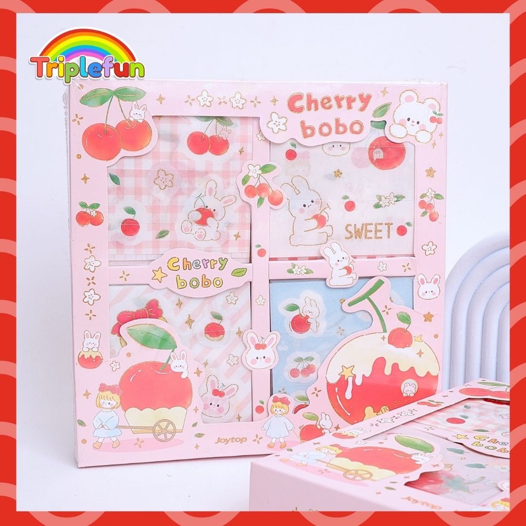 

Sticker Senmu Joytop ST-2364 Isi 100 Journal Set Pastel Lucu Warna Pink Girls Lucu Box Imut Grosir Bisa COD