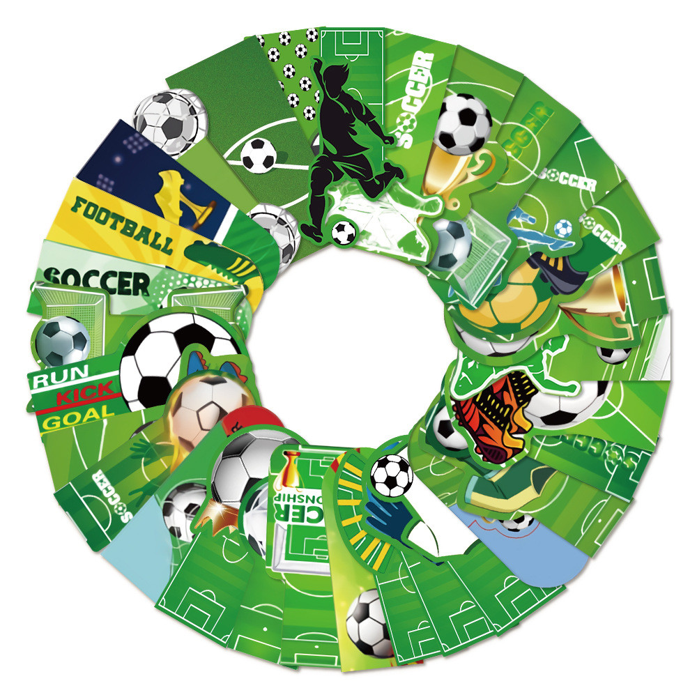 

30Pcs Football Bookmarks Reading Pages Books Labeling Students Creative Gifts Decorative Pages Labeling Paper Bookmarks DIY