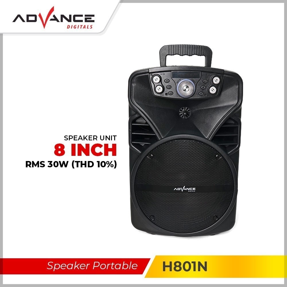 Advance 8Inch Speaker Bluetooth Portable TWS  801
