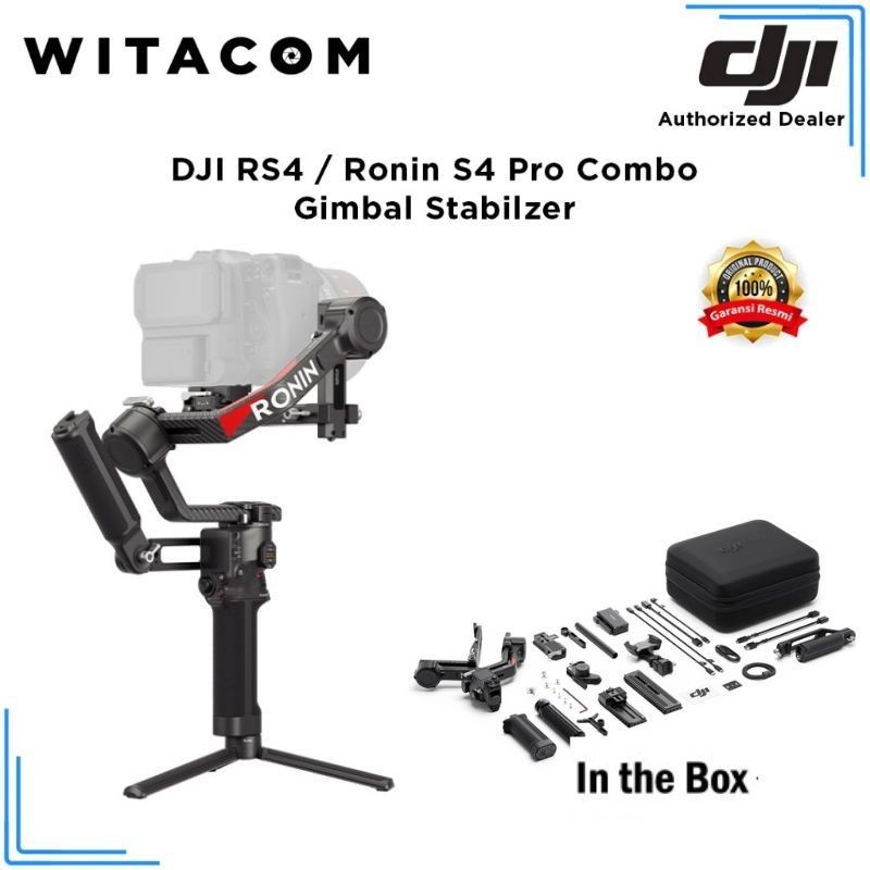 DJI Ronin S4 DJI RS4 RS 4 Gimbal Stabilizer Kamera Pro Combo -  Garansi Resmi