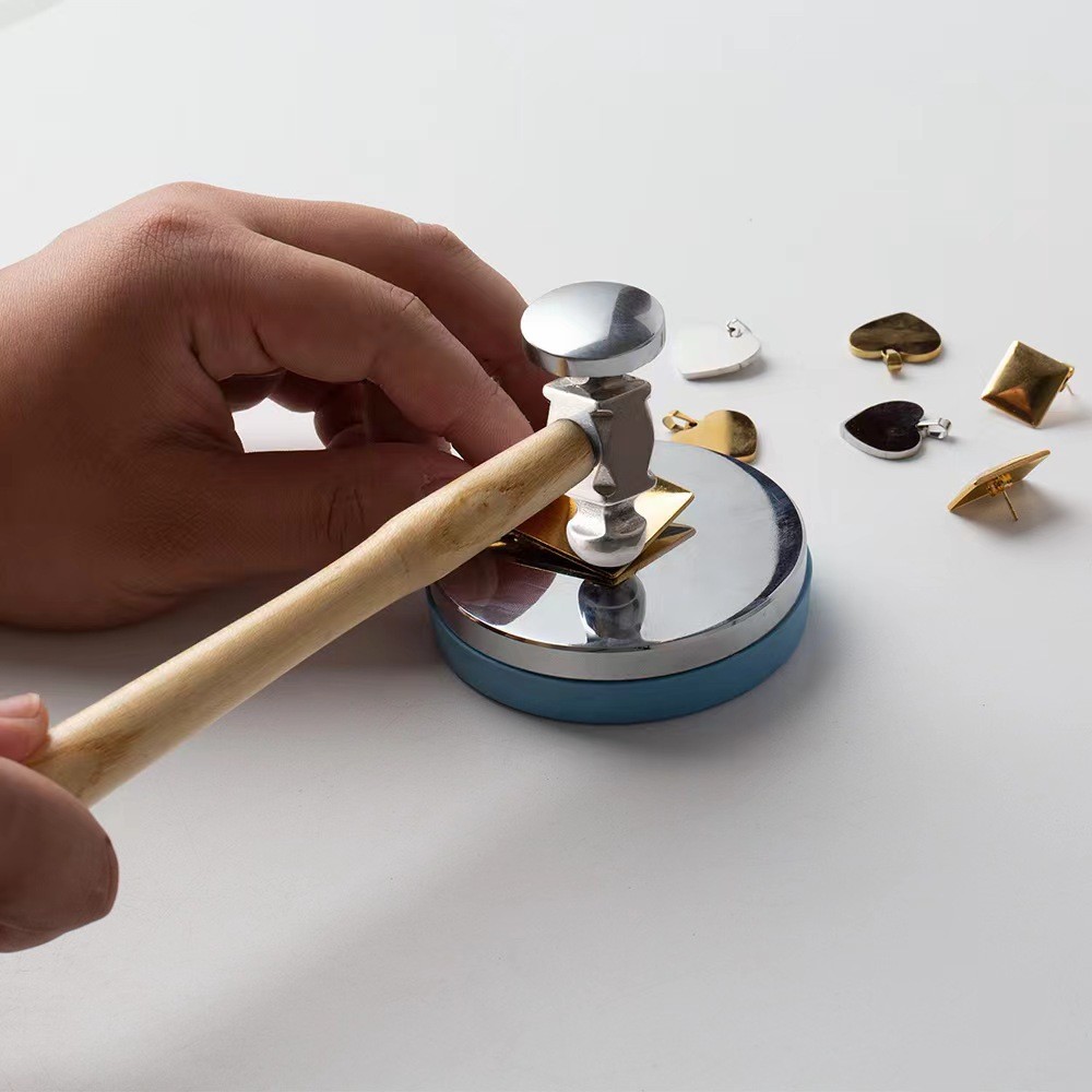 Jewelry Processing Hammer Gold Beating Hammer Round Head Hammer Gold and Silver Jewelry Striking Too