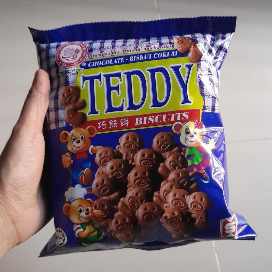 

Hup Seng Teddy Chocolate Biscuit Biskuit Coklat 120gr